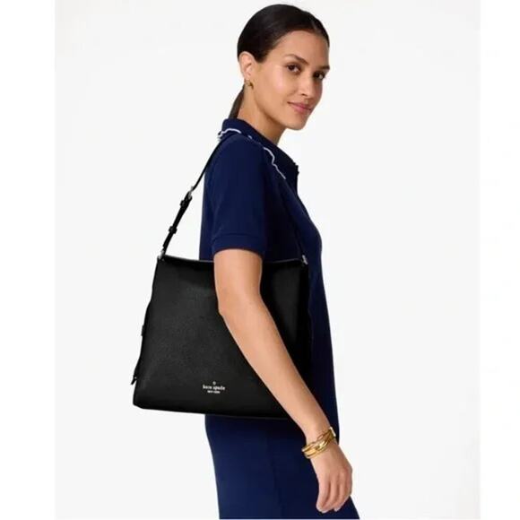 Amazon.com: Kate Spade Dumpling Large Satchel Shoulder Hobo  Kate Spade Women\'s Black Leather Dumpling Large Shoulder Bag